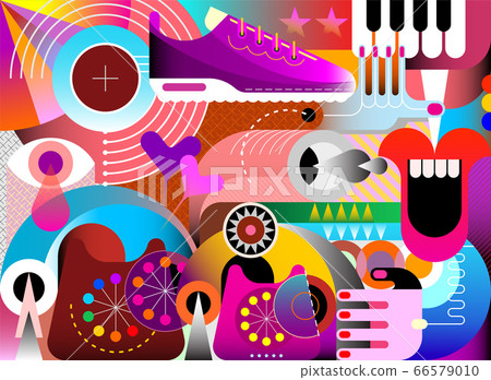 Abstract Art Vector Illustration. 66579010