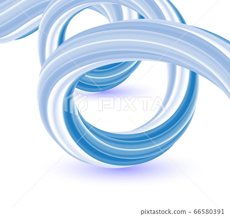 Abstract blue wave vector background Blue wave flow 66580391