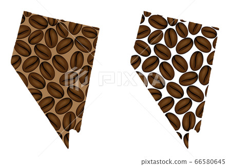 Nevada - map of coffee bean Nevada - map of coffee bean 66580645