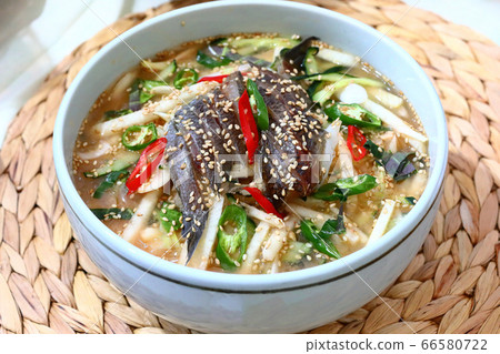 Spot dome water, water sashimi, Korean food, cooking, K food, k food, Korean food, meal, 66580722