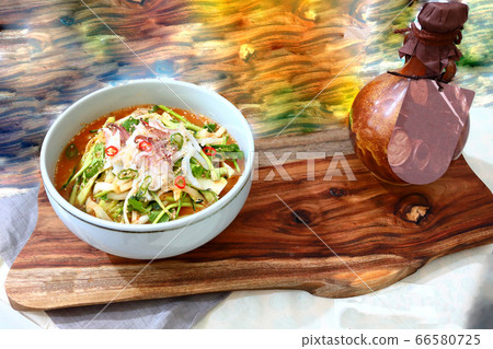 Hanchi water sashimi, water sashimi, hanchi, squid, korean food, cooking, k food, k food, korean food, meal, 66580725