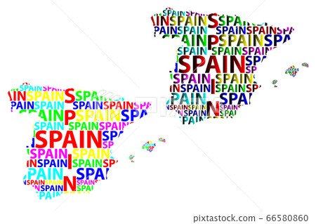 Map of Spain - vector illustration Map of Spain - vector illustration 66580860