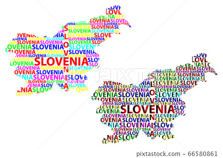 Map of Slovenia - vector illustration Map of Slovenia - vector illustration 66580861