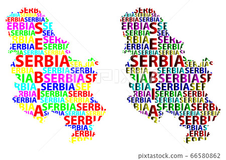 Map of Serbia - vector illustration 66580862