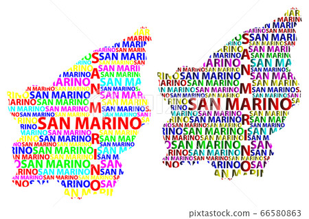 Map of San Marino - vector illustration Map of San Marino - vector illustration 66580863