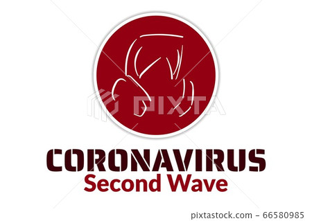 Coronavirus second wave concept. COVID-19, or 2019-nCoV acute respiratory disease. Template for Coronavirus second wave concept. COVID-19, or 2019-nCoV acute respiratory disease. Template for 66580985