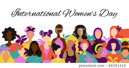 Crowd of women of different nationalities Crowd of women of different nationalities 66581416