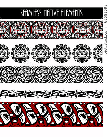 abstract background native north american set 66581595
