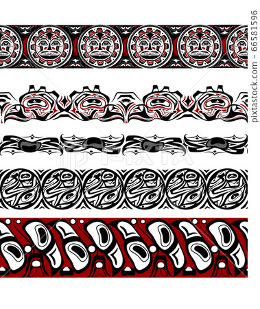 abstract background native north american set 66581596