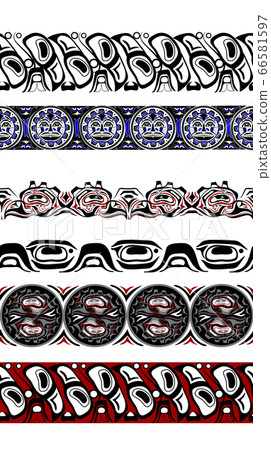 abstract background native north american set 66581597