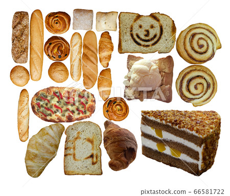 Collection of fresh bakery, pastry, cakes 66581722