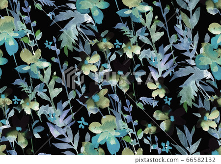 Watercolor floral seamless pattern. Watercolor floral seamless pattern. 66582132