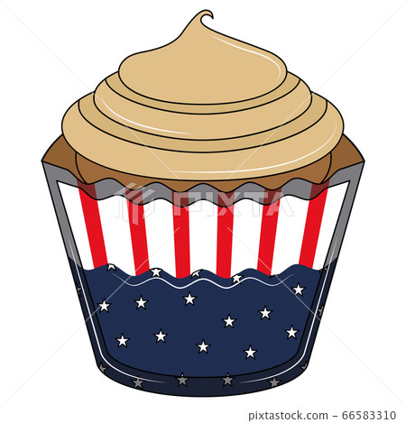 Isolated cupcake icon 66583310