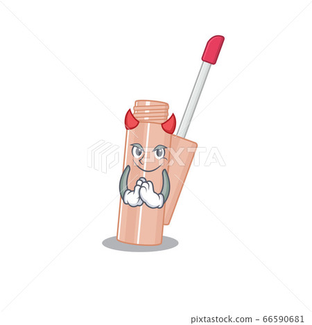 Lip tint clothed as devil cartoon character design concept 66590681