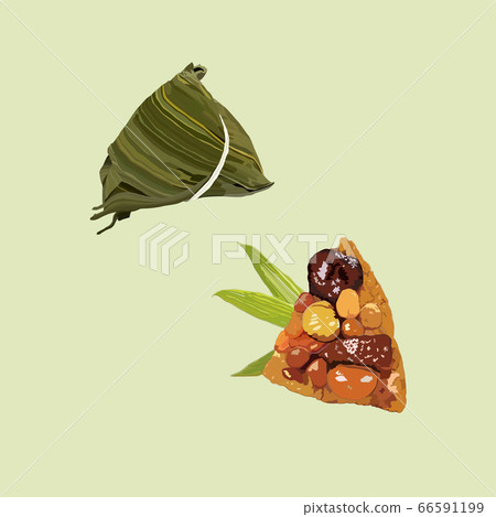 亞洲端午節粽子插畫 66591199