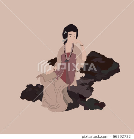 Print beautiful illustrations of ancient Chinese Tang Dynasty 66592722