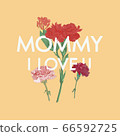Mother's Day Carnation Greeting Card 66592725