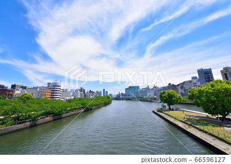 大阪中之島公園和大川 66596127