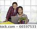 Home online study or Work from home concept 66597533