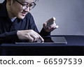 Business owner using credit card buying or purchase online products digital tablet 66597539