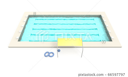 Summer, 25m pool School pool - Stock Illustration [66597797] - PIXTA