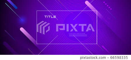 Abstract dynamic motion of geometric shape, pattern composition. Colorful gradient background. Vector modern graphic 66598335