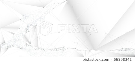 Vector illustration molecule, connected lines with dots and polygon shape on white color background. Abstract internet network connection design Vector illustration molecule, connected lines with dots and polygon shape on white color background. Abstract internet network connection design 66598341