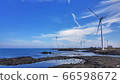 濟州的夏日海和夏日的天空 66598672