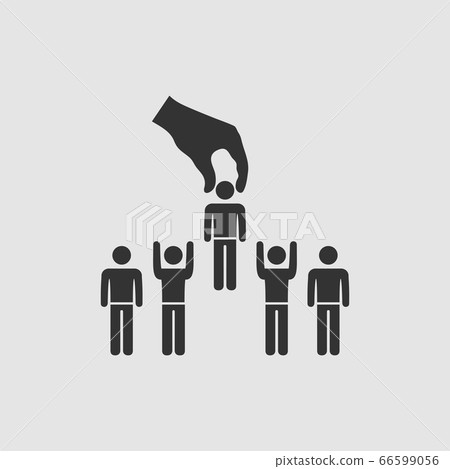 Recruitment concept icon flat Recruitment concept icon flat 66599056