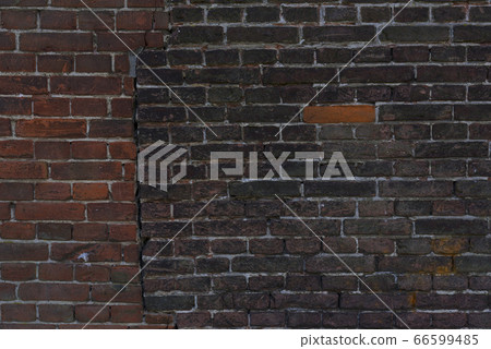 Shabby Building Facade. Background for design. Vintage Old Brick Wall Texture. Grunge 66599485