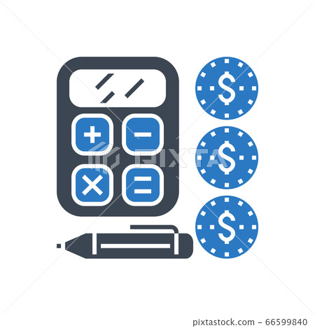 Finance Management Vector Glyph Icon 66599840
