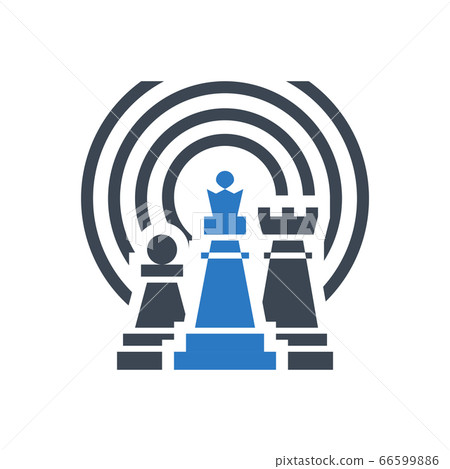 Internet Marketing Strategy Vector Glyph Icon 66599886