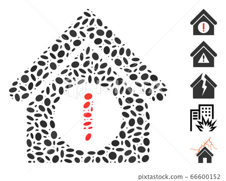 Dot Mosaic Danger Building 66600152