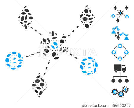 Dot Collage Cryptocurrency Mixer Rotor 66600202