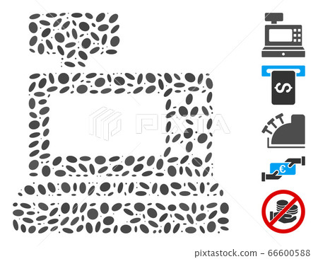 Dotted Collage Cash Machine 66600588
