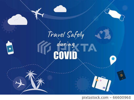 Travel safely during COVID background vector Travel safely during COVID background vector 66600968