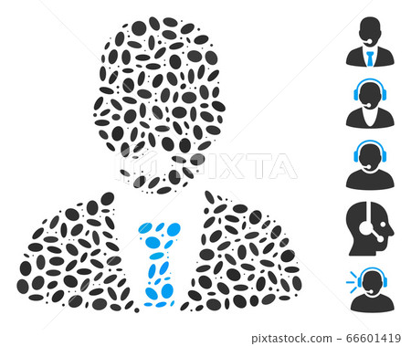 Ellipse Collage Call Center Manager 66601419