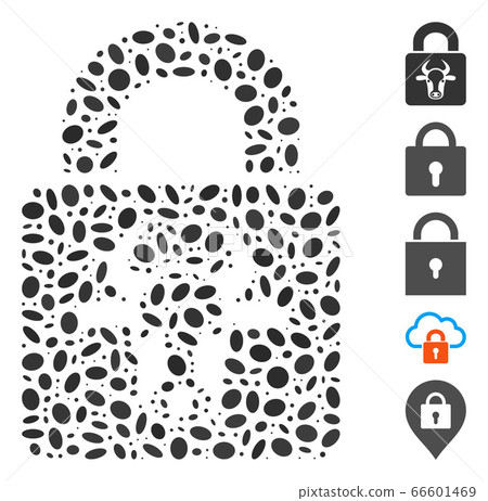 Dotted Mosaic Bull Lock Dotted Mosaic Bull Lock 66601469