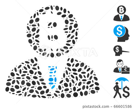 Oval Collage Bitcoin Manager 66601586