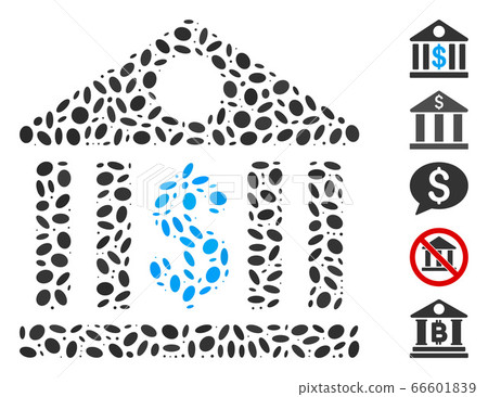 Dotted Mosaic Bank Building Dotted Mosaic Bank Building 66601839