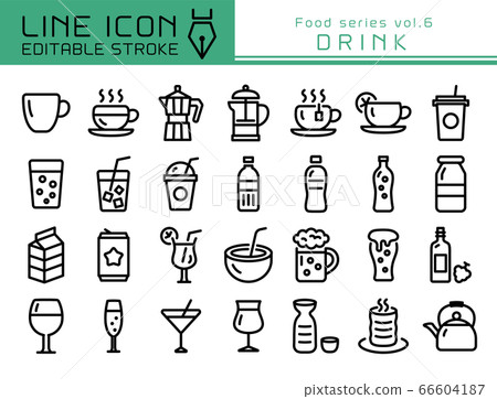 Line icon food series vol.6 drink 66604187