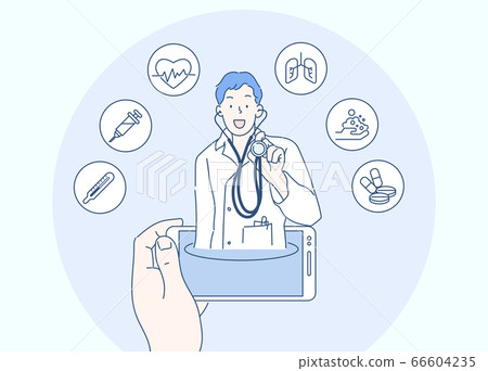 Concept Of Telemedicine Or E Health Useful Stock Illustration 66604235 Pixta