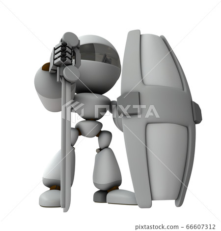 Standing guard robot 66607312