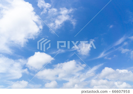 Blue sky sky background background material Blue sky sky background background material 66607958