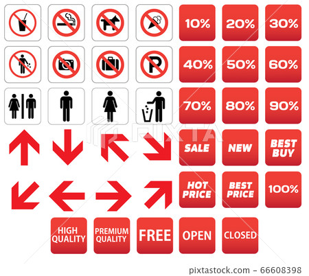 pictogram prohibited sale discounts 66608398