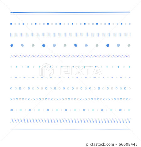 簡單手繪線組（藍色） 66608443