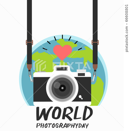 hanging vintage camera with  world photography day 66608801
