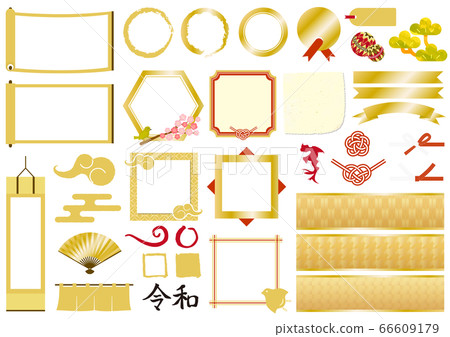 金色日式框架套裝 66609179
