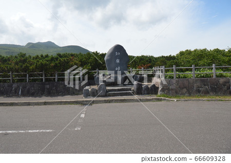 知床凜 北海道 的石碑 照片素材 圖片 圖庫