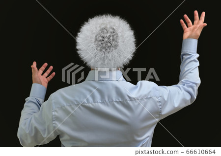 Conceptual Man Haircut from Dandelion 66610664